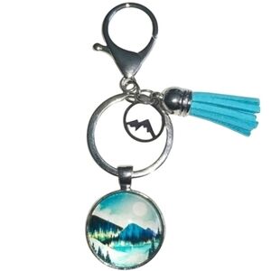 Handcrafted Mountain Keychain